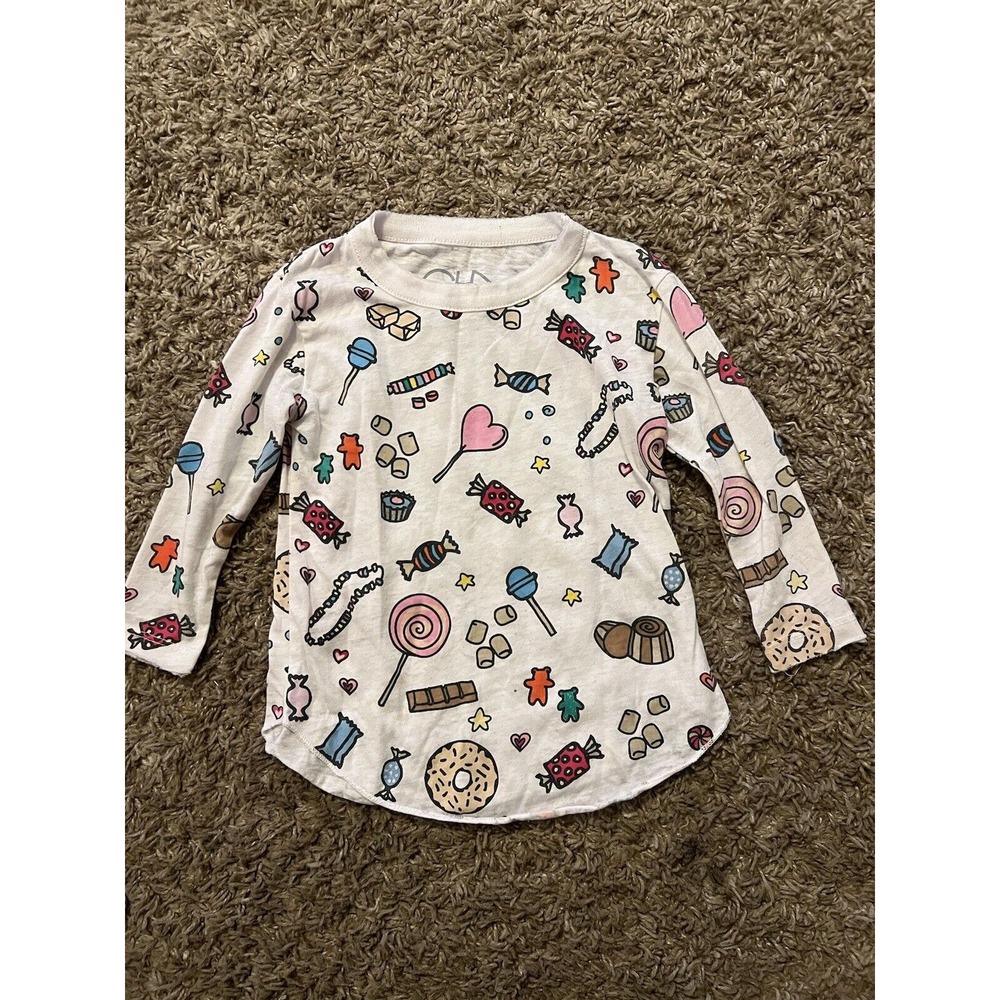 Cha Sor Chasor Toddler Girls Long Sleeve Candy Shirt Size‎ 2T